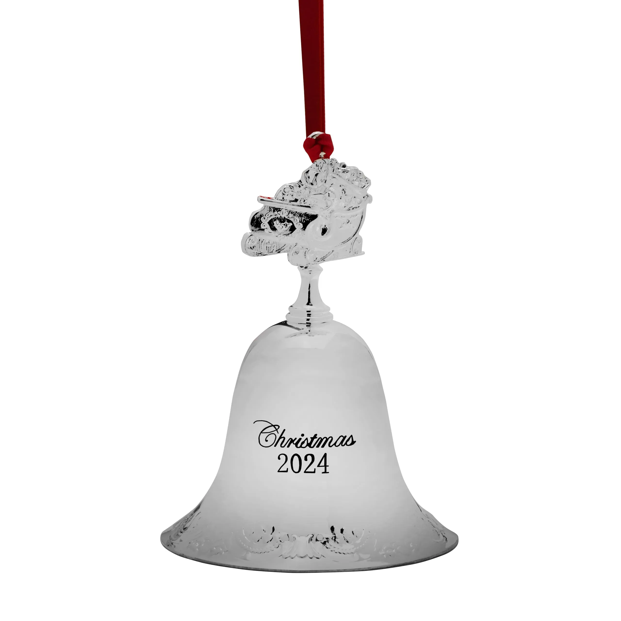 Wallace 2023 Silver Plated Sleigh Bell Ornament, 53rd Edition