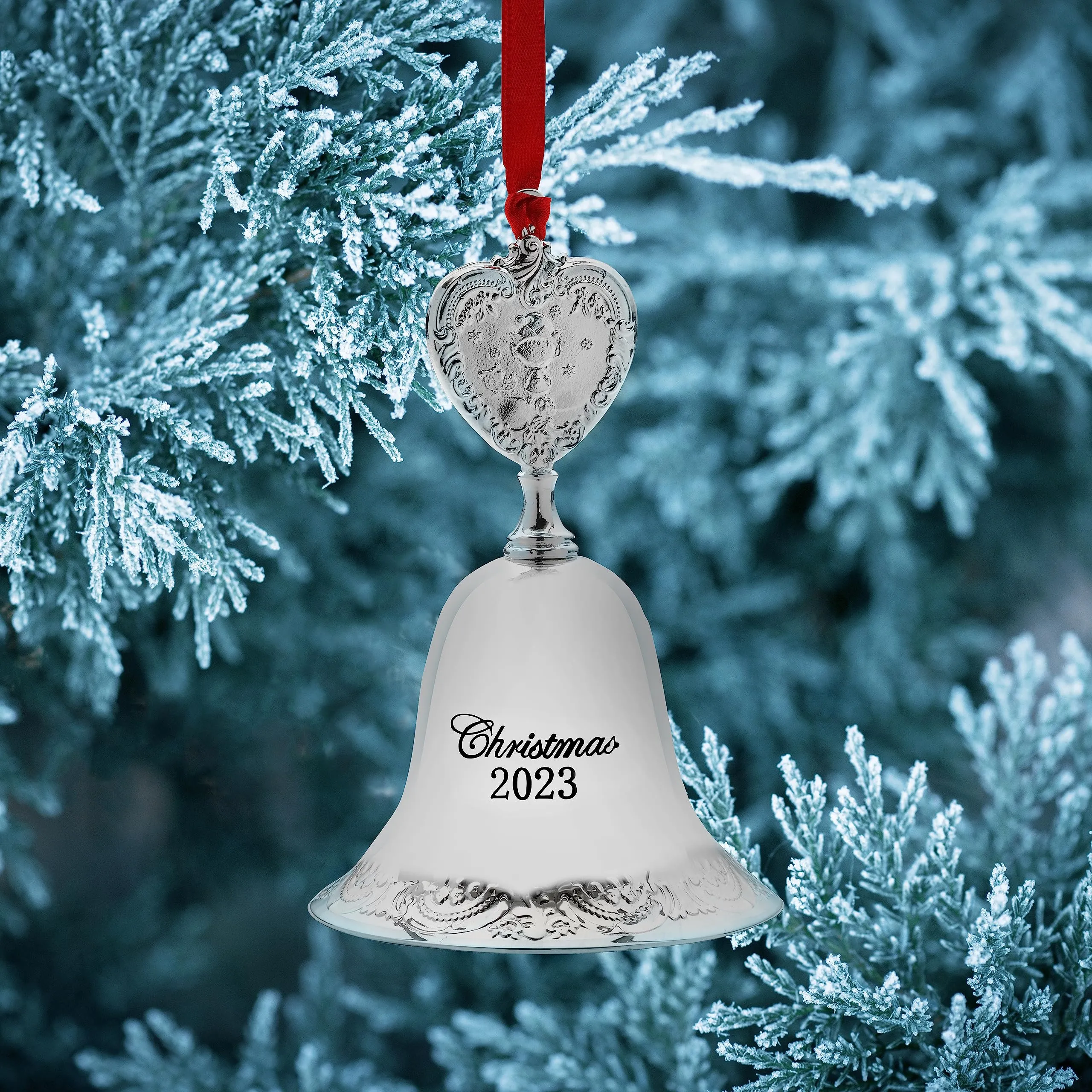 Wallace 2023 Silver Plated Sleigh Bell Ornament, 53rd Edition