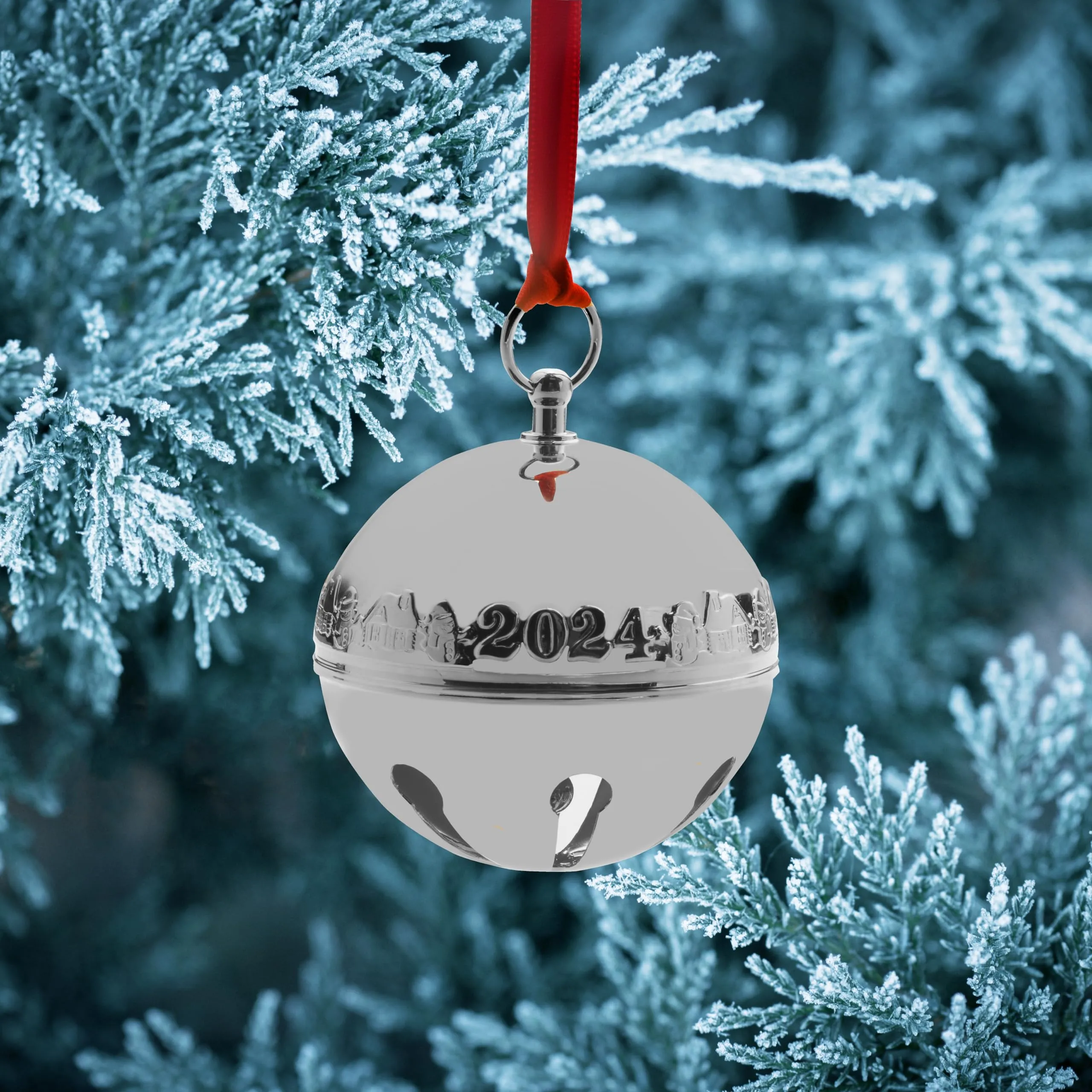 Wallace 2023 Silver Plated Sleigh Bell Ornament, 53rd Edition