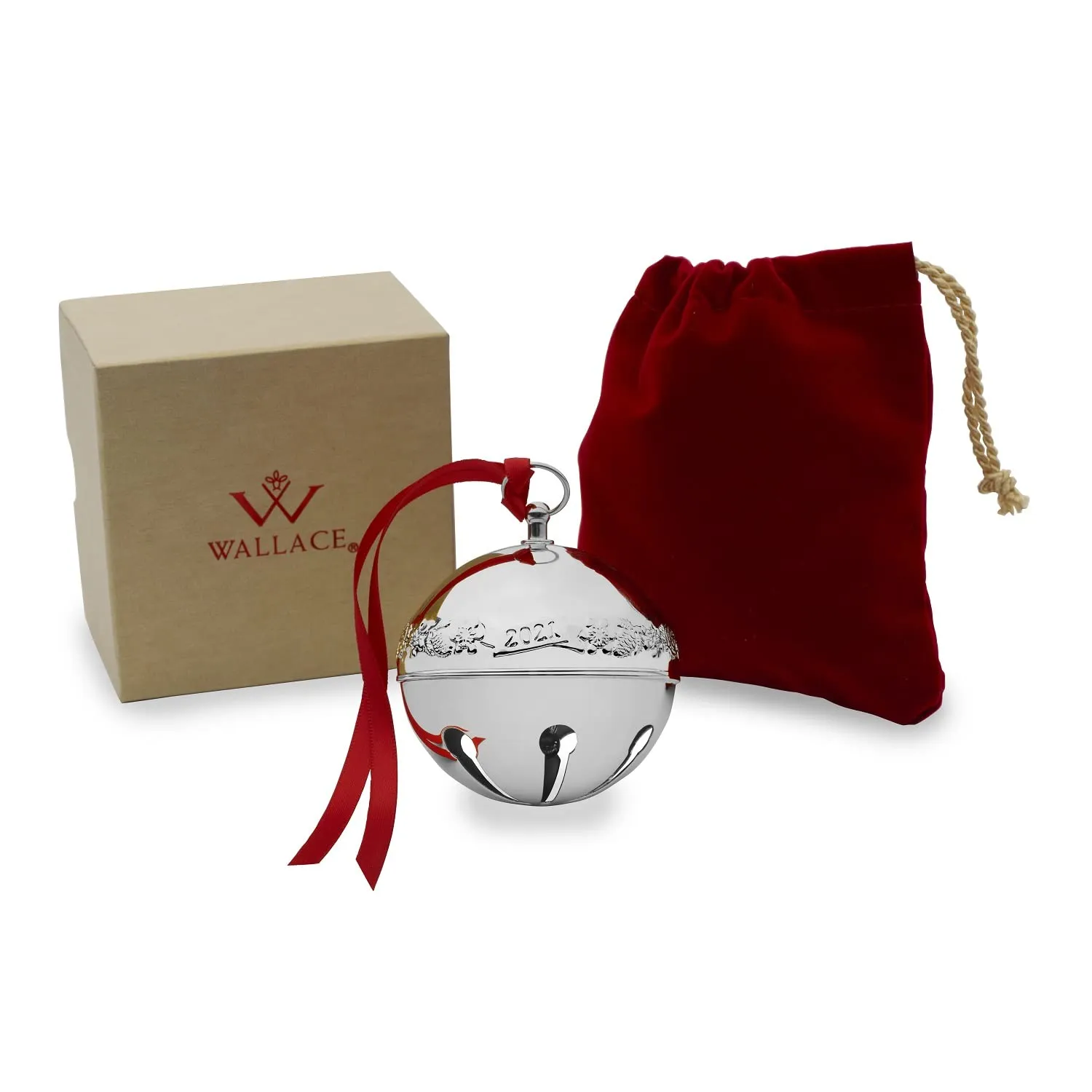 Wallace 2023 Silver Plated Sleigh Bell Ornament, 53rd Edition