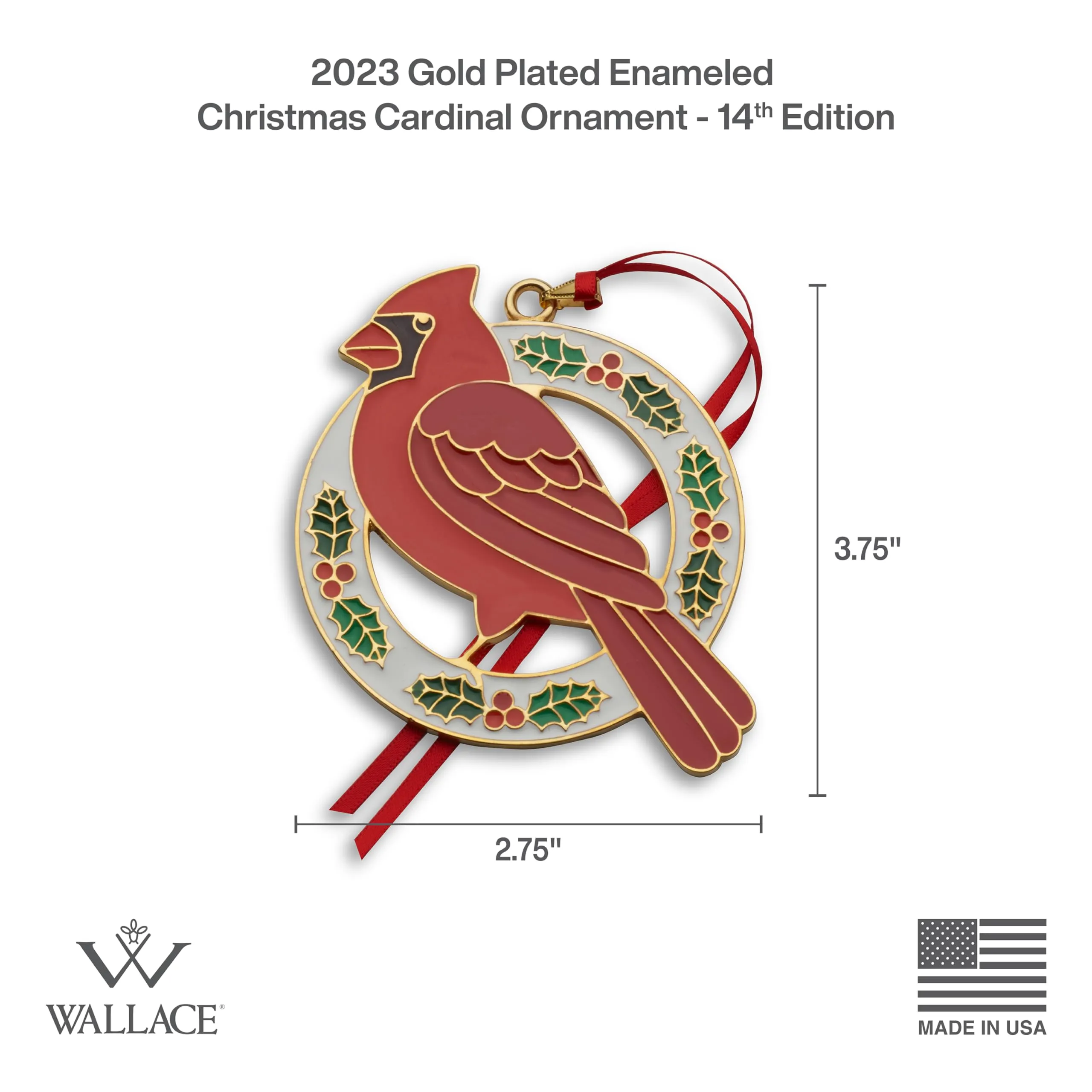 Wallace 2023 Silver Plated Sleigh Bell Ornament, 53rd Edition