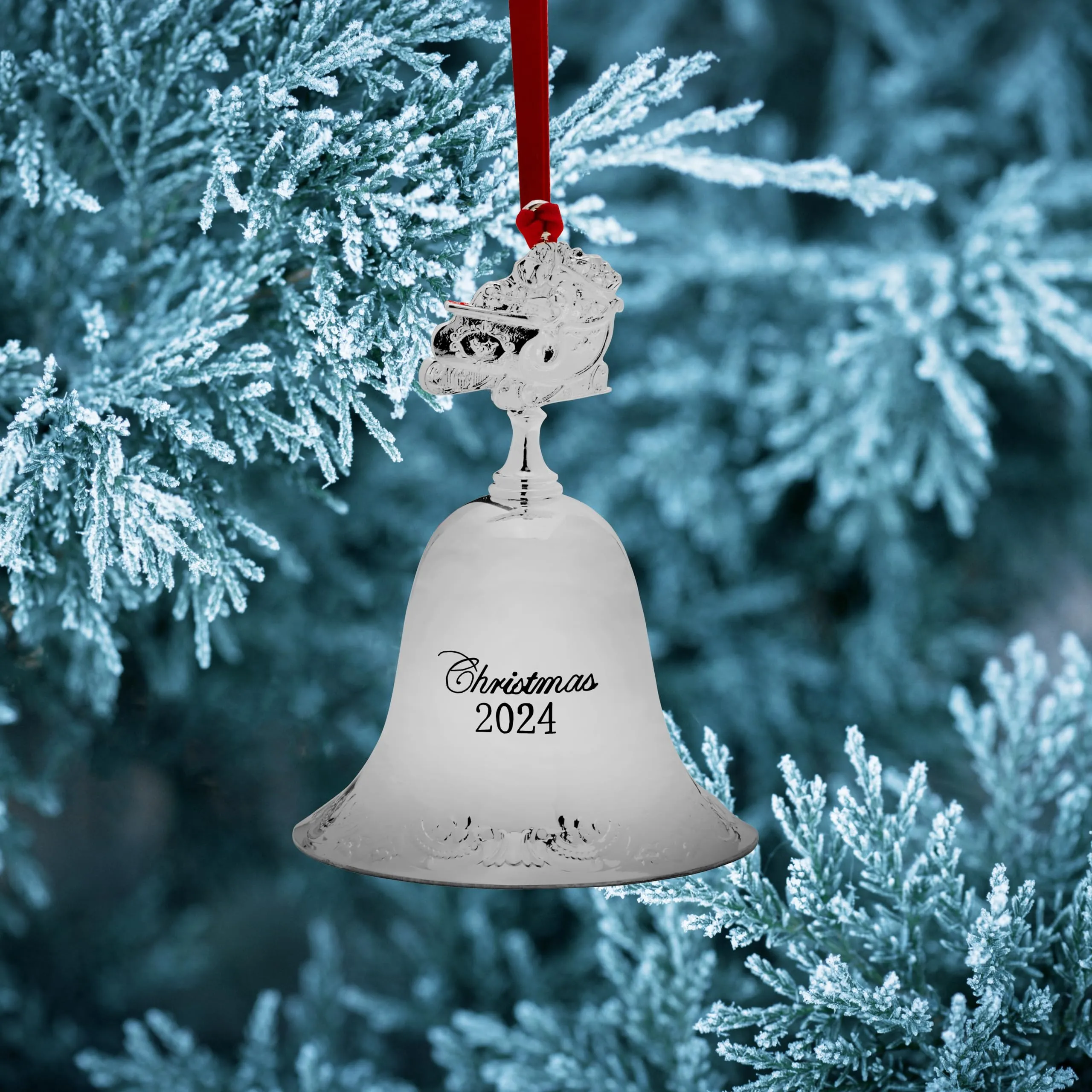 Wallace 2023 Silver Plated Sleigh Bell Ornament, 53rd Edition