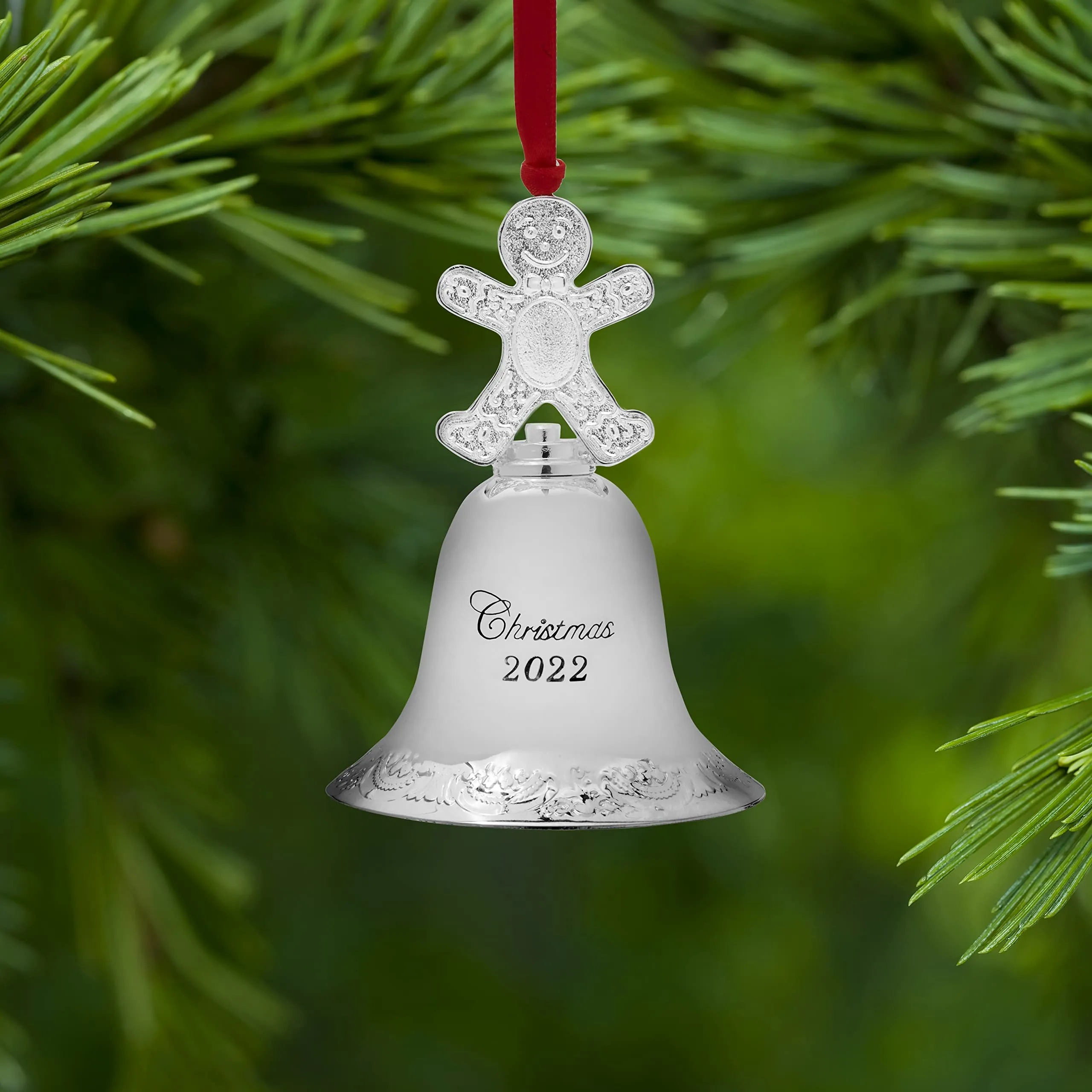 Wallace 2023 Silver Plated Sleigh Bell Ornament, 53rd Edition