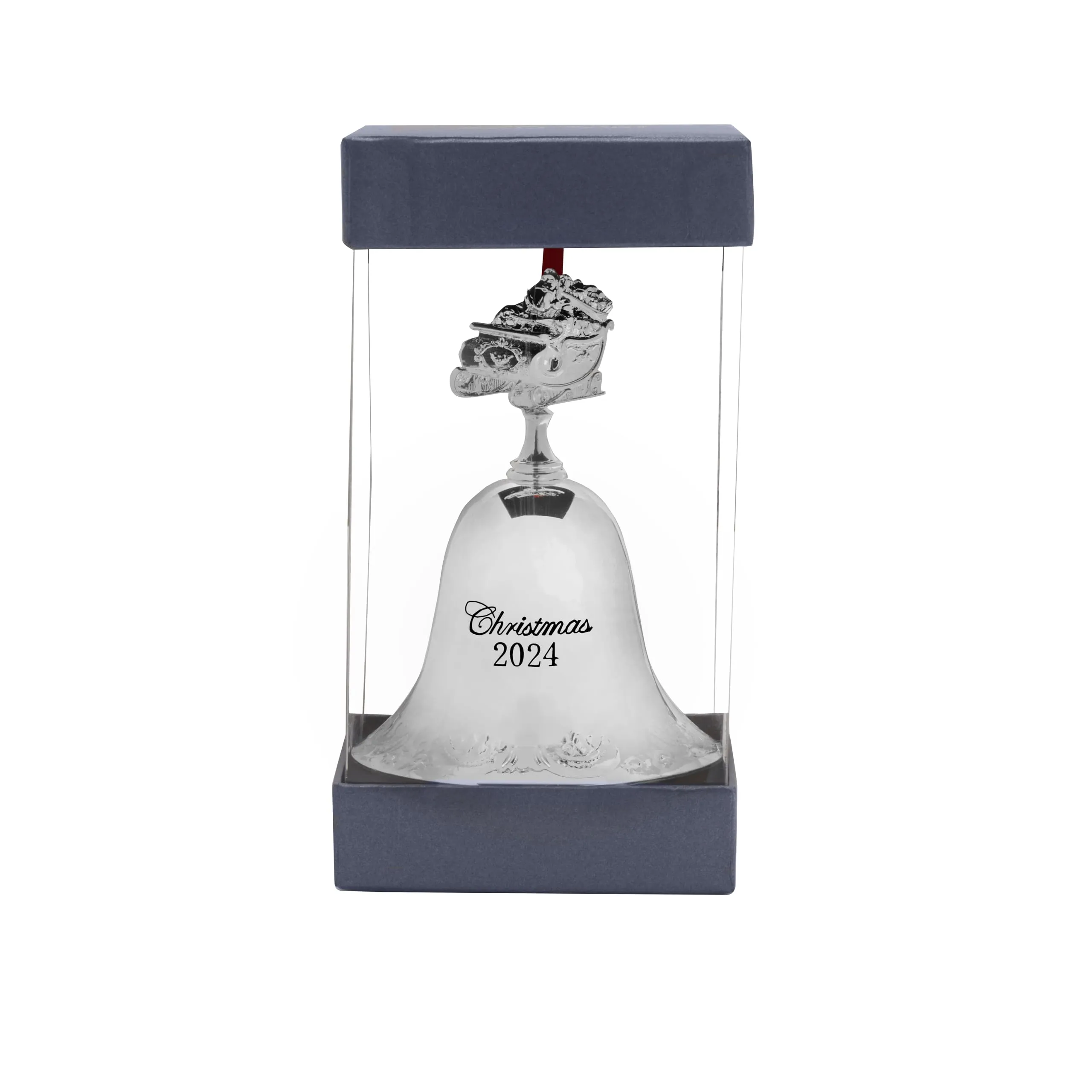 Wallace 2023 Silver Plated Sleigh Bell Ornament, 53rd Edition