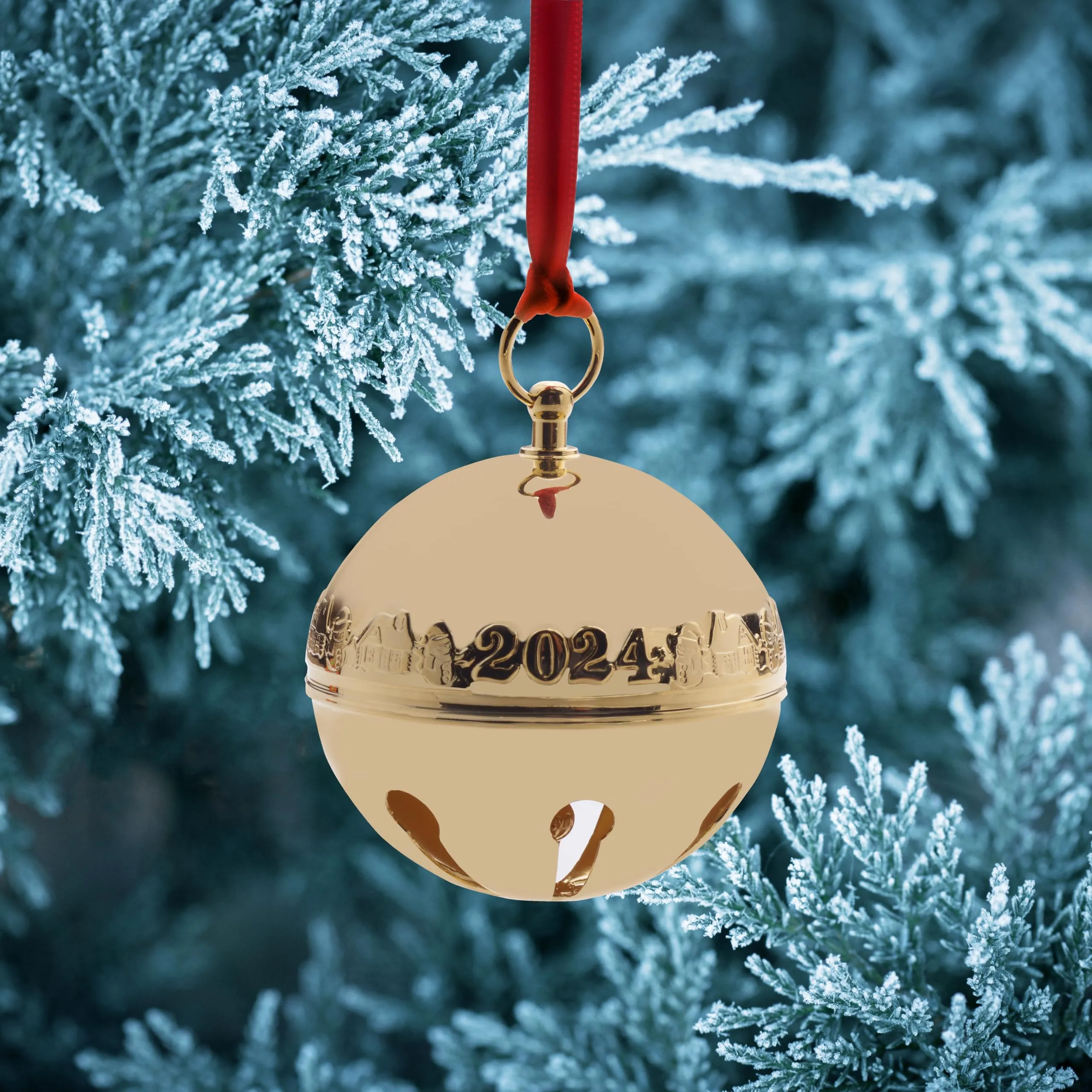 Wallace 2023 Silver Plated Sleigh Bell Ornament, 53rd Edition