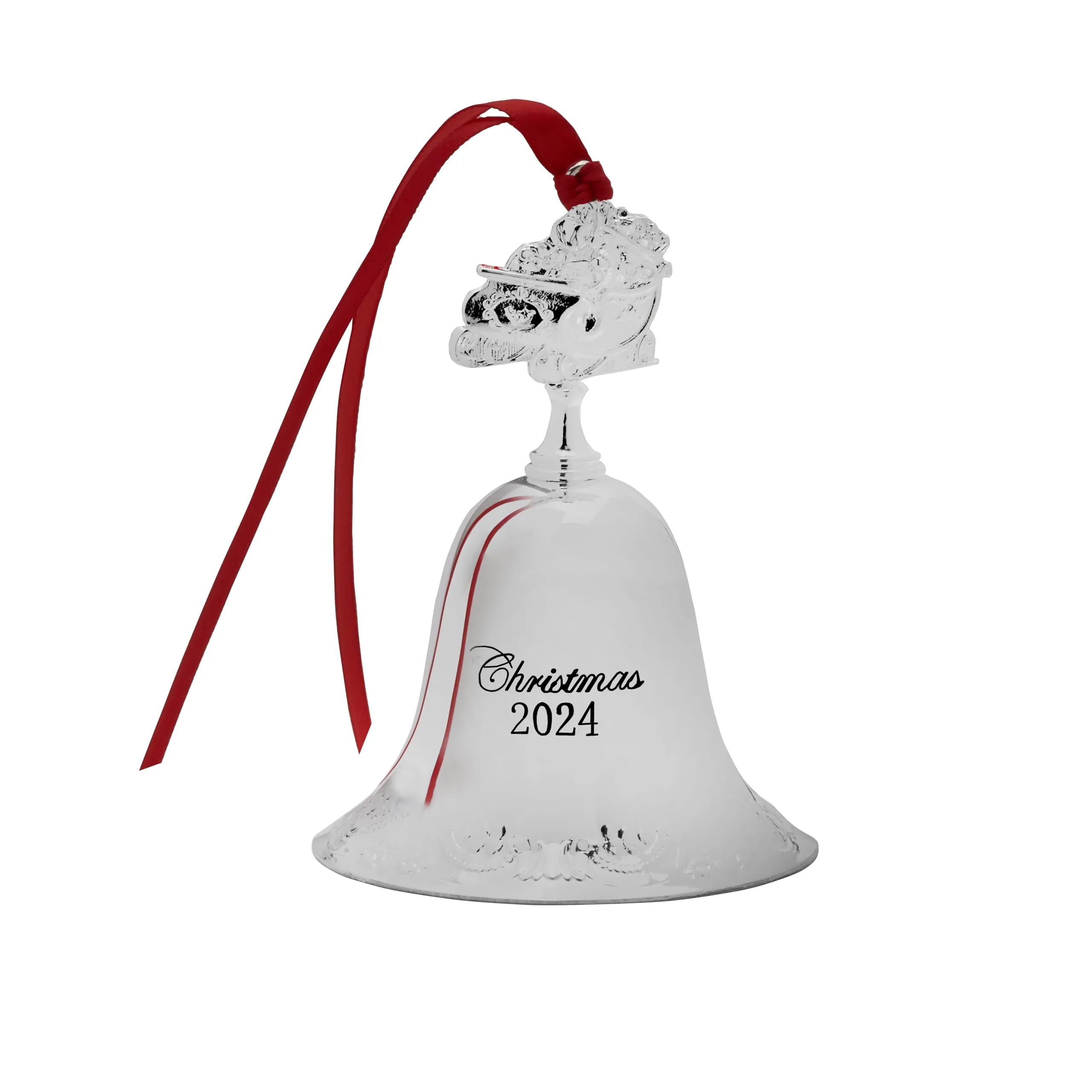 Wallace 2023 Silver Plated Sleigh Bell Ornament, 53rd Edition