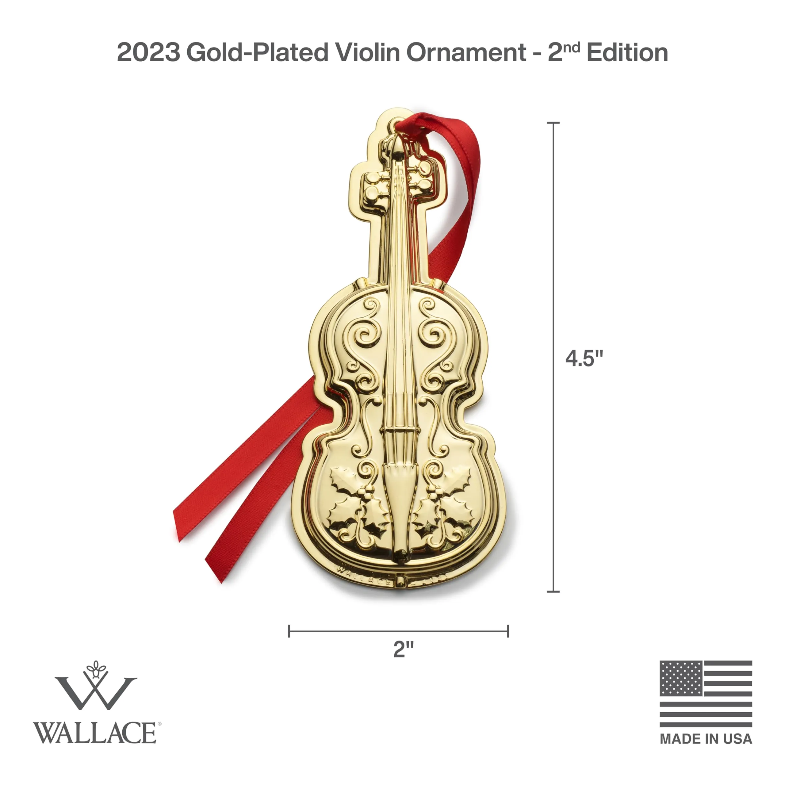 Wallace 2023 Silver Plated Sleigh Bell Ornament, 53rd Edition