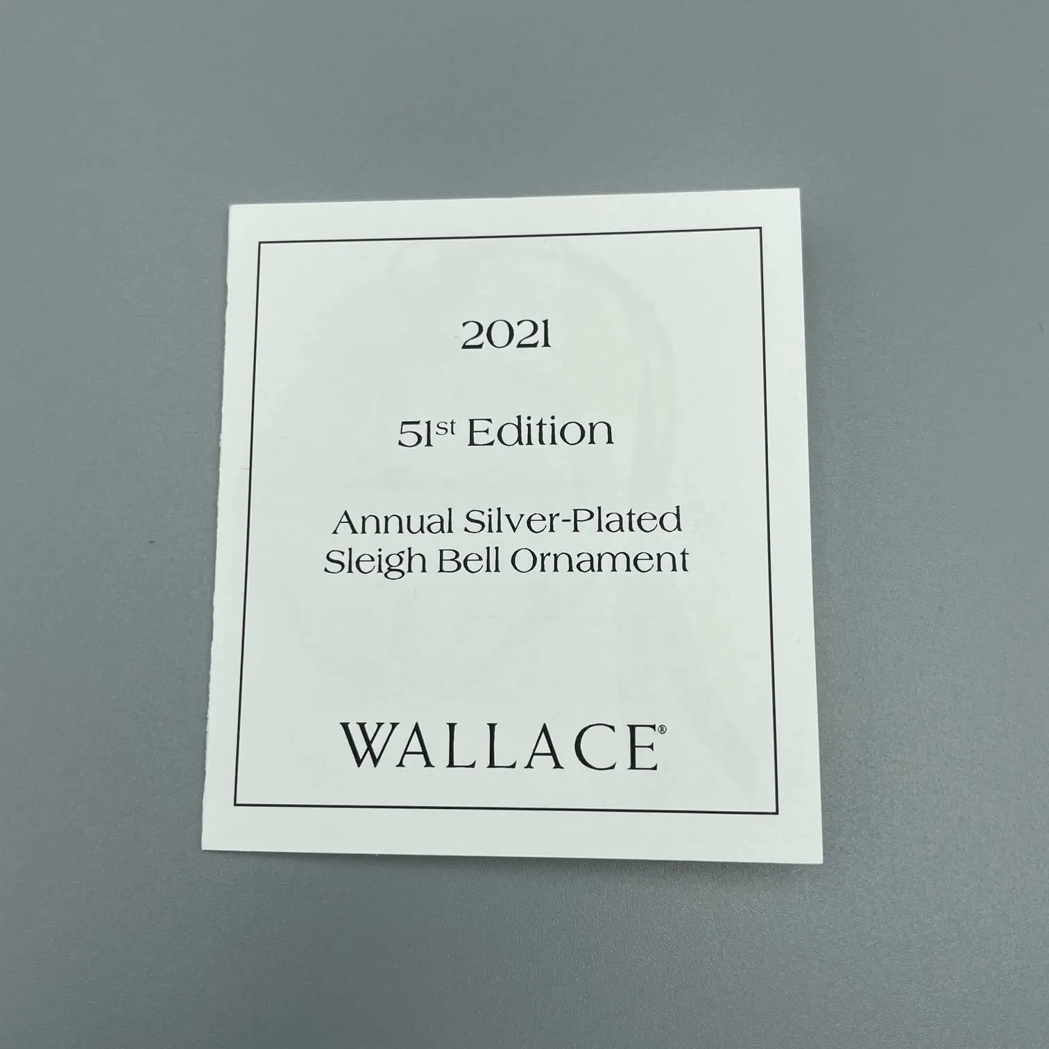 Wallace 2023 Silver Plated Sleigh Bell Ornament, 53rd Edition