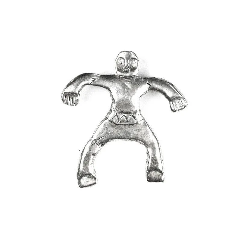 Warrior Tupu Metal Pin Pendant